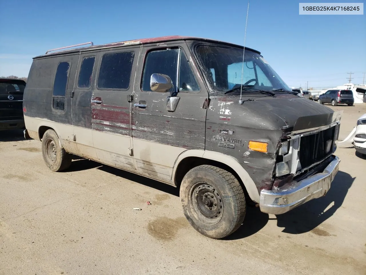 1989 Chevrolet G20 VIN: 1GBEG25K4K7168245 Lot: 60162924