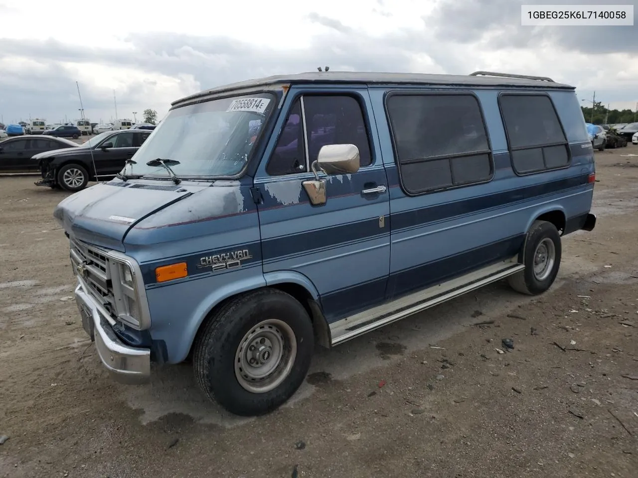 1990 Chevrolet G20 VIN: 1GBEG25K6L7140058 Lot: 70558814