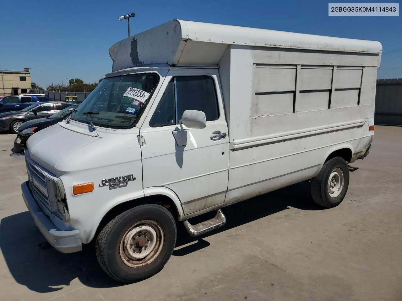 1991 Chevrolet G30 VIN: 2GBGG35K0M4114843 Lot: 70215334