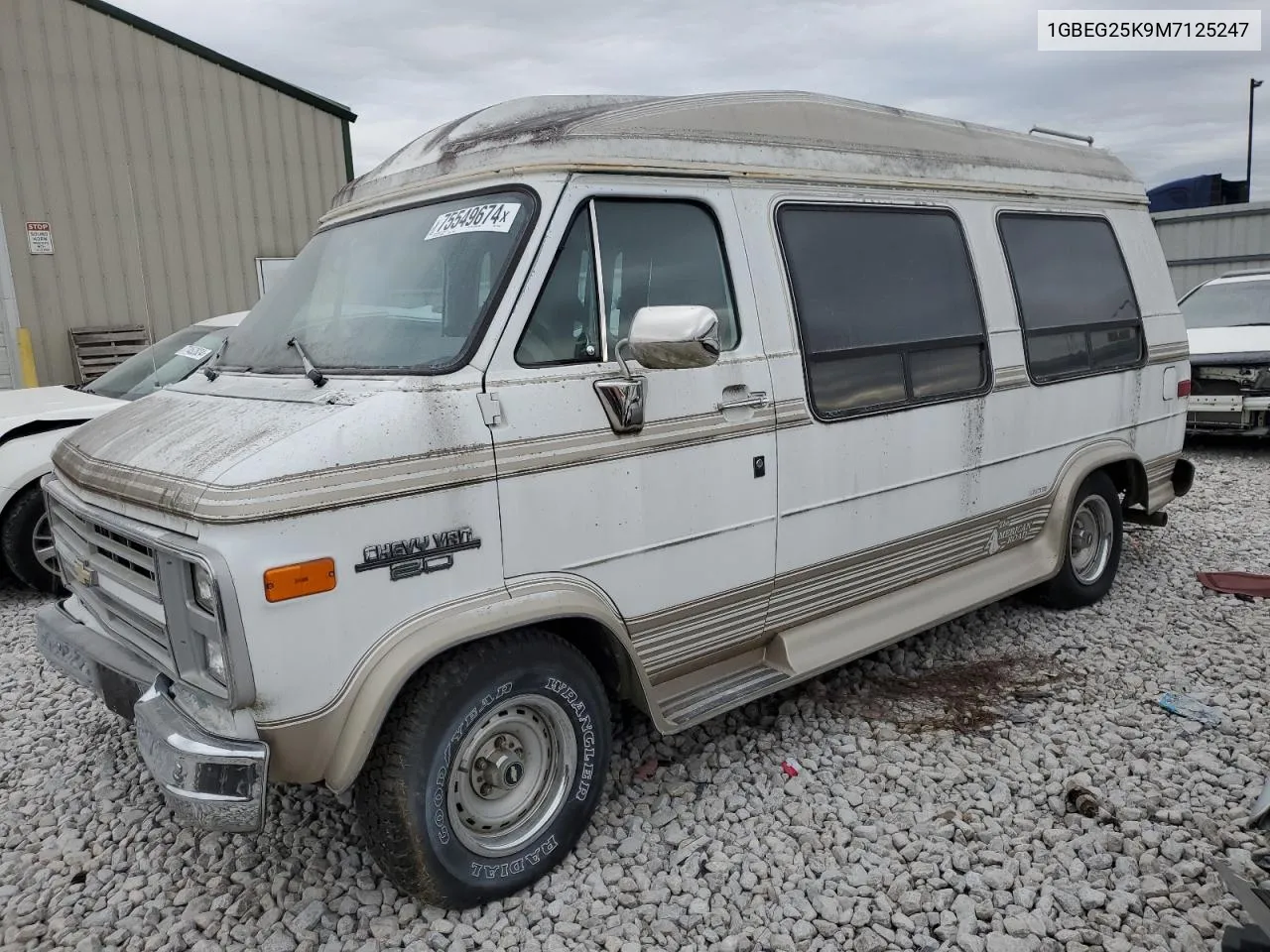 1991 Chevrolet G20 VIN: 1GBEG25K9M7125247 Lot: 75549674