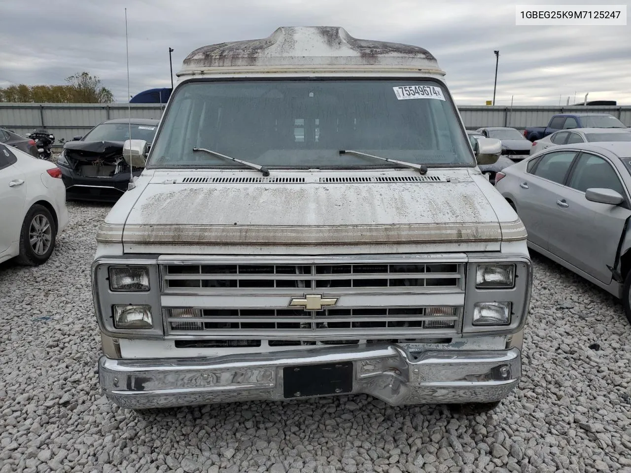 1991 Chevrolet G20 VIN: 1GBEG25K9M7125247 Lot: 75549674