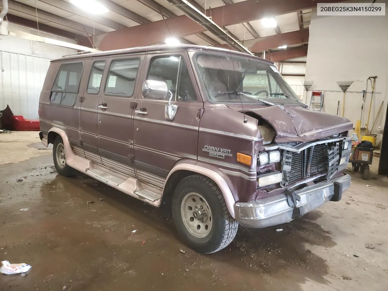 1992 Chevrolet G20 VIN: 2GBEG25K3N4150299 Lot: 74099444