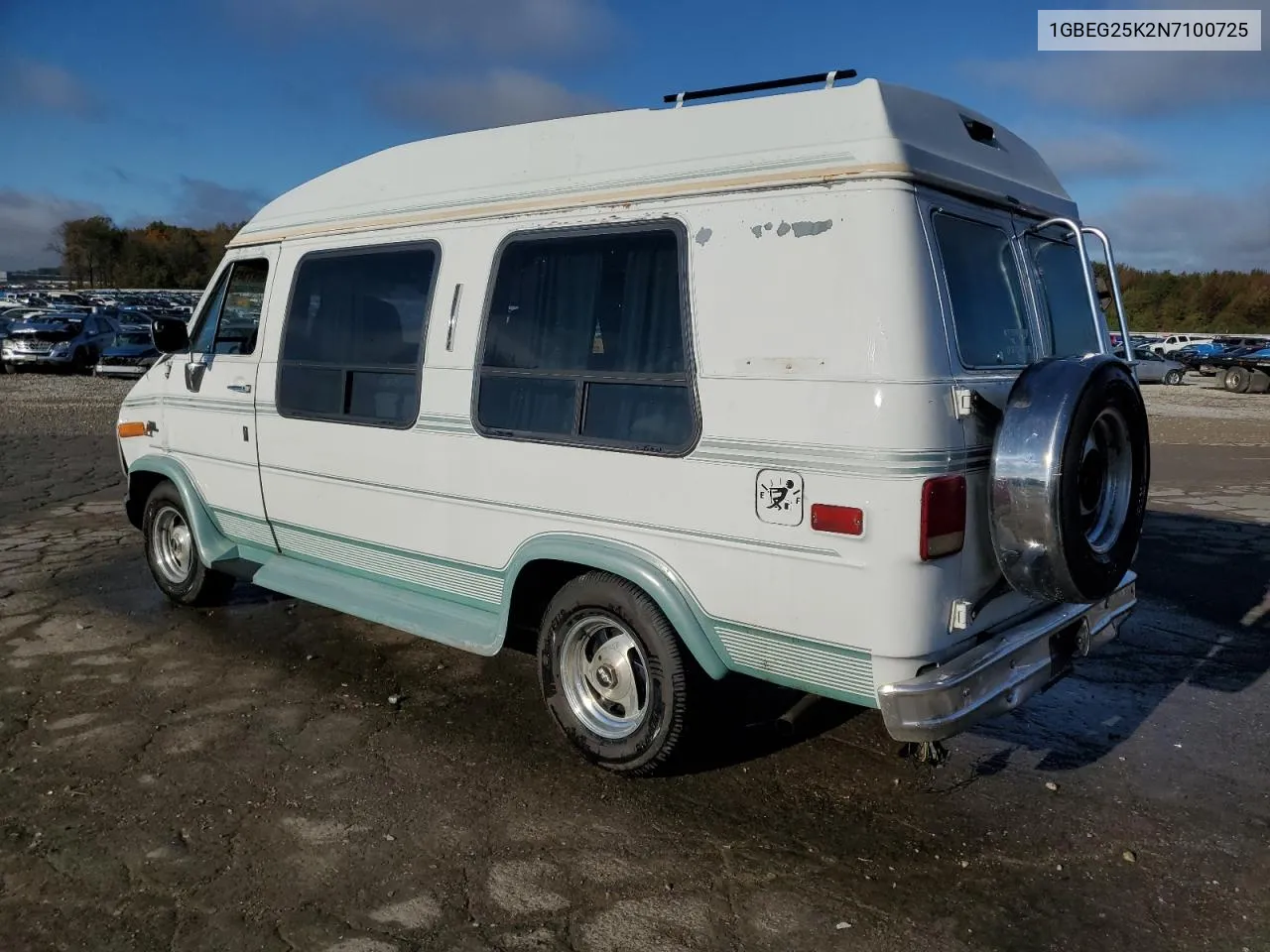 1992 Chevrolet G20 VIN: 1GBEG25K2N7100725 Lot: 80873494