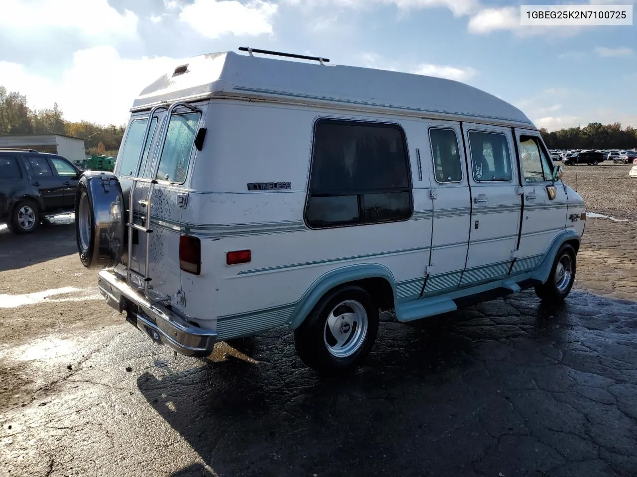 1992 Chevrolet G20 VIN: 1GBEG25K2N7100725 Lot: 80873494