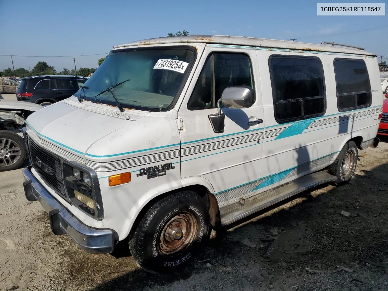 1994 Chevrolet G20 VIN: 1GBEG25K1RF118547 Lot: 74319254