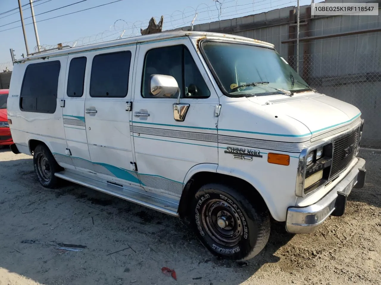 1994 Chevrolet G20 VIN: 1GBEG25K1RF118547 Lot: 74319254