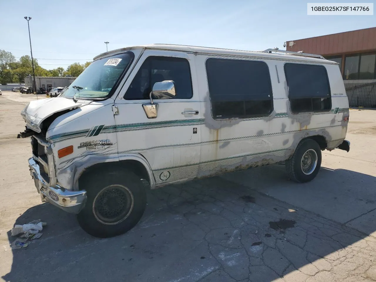 1995 Chevrolet G20 VIN: 1GBEG25K7SF147766 Lot: 70797334