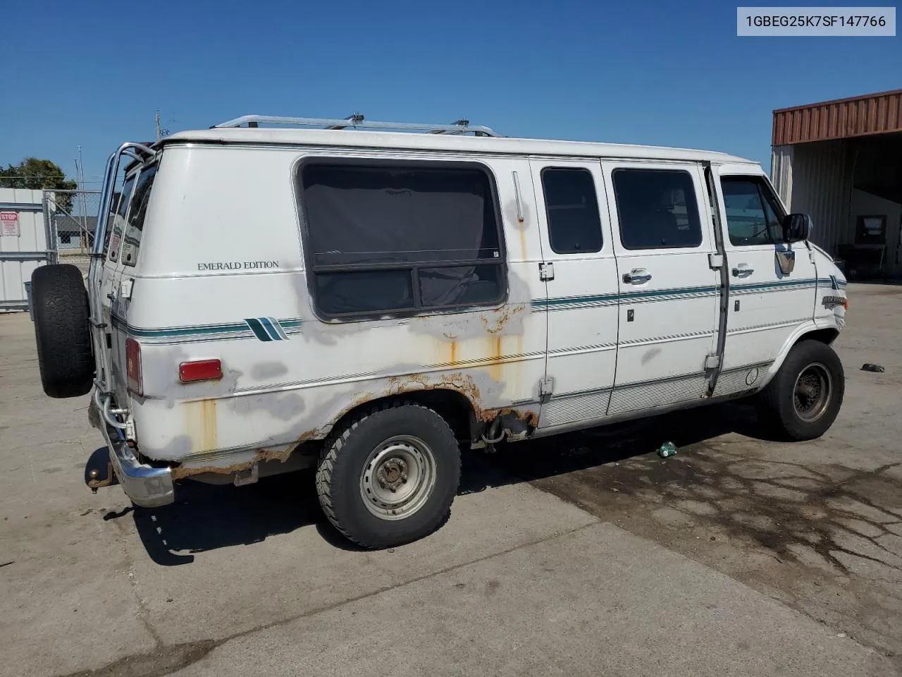 1995 Chevrolet G20 VIN: 1GBEG25K7SF147766 Lot: 70797334