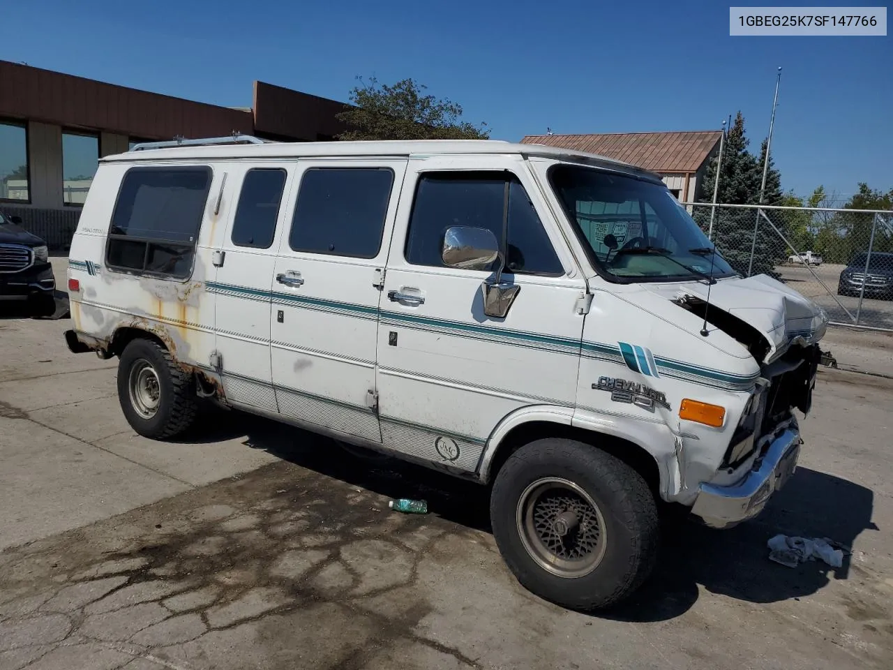 1995 Chevrolet G20 VIN: 1GBEG25K7SF147766 Lot: 70797334