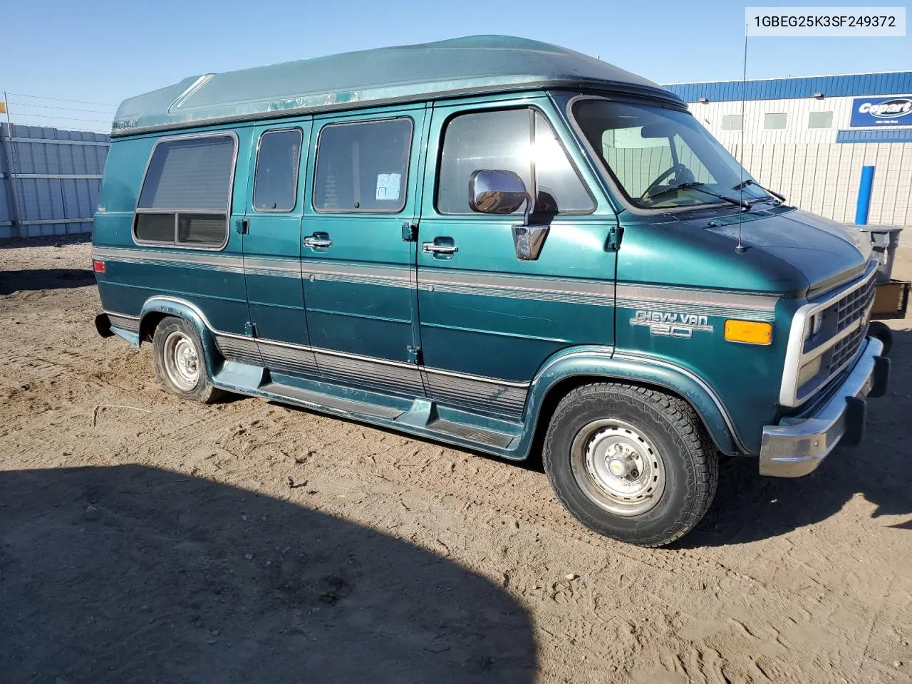 1995 Chevrolet G20 VIN: 1GBEG25K3SF249372 Lot: 72284224