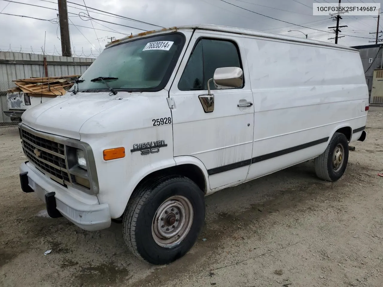 1995 Chevrolet G30 VIN: 1GCFG35K2SF149687 Lot: 76520314