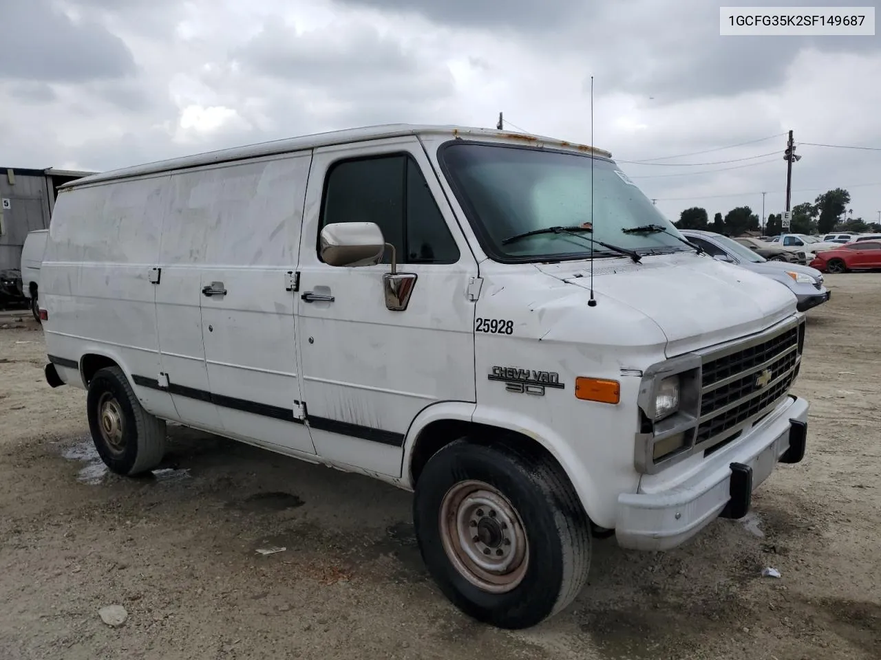 1995 Chevrolet G30 VIN: 1GCFG35K2SF149687 Lot: 76520314