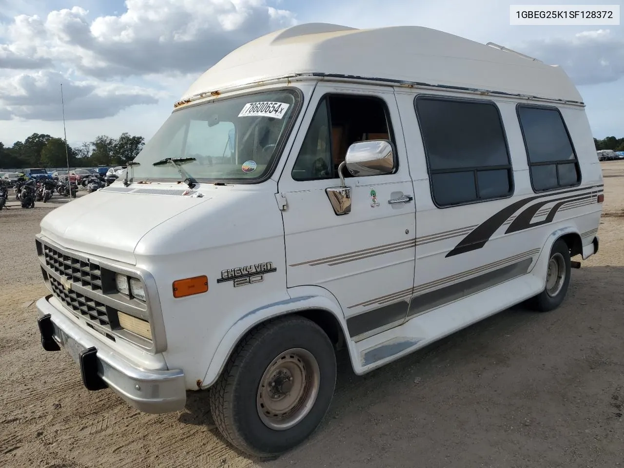 1995 Chevrolet G20 VIN: 1GBEG25K1SF128372 Lot: 78600654