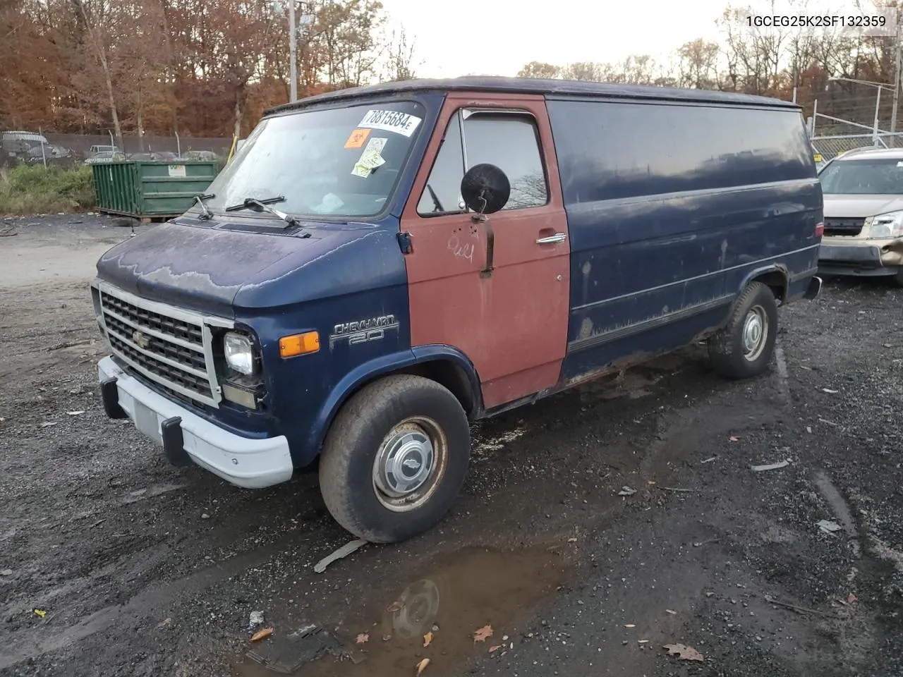 1995 Chevrolet G20 VIN: 1GCEG25K2SF132359 Lot: 78815684