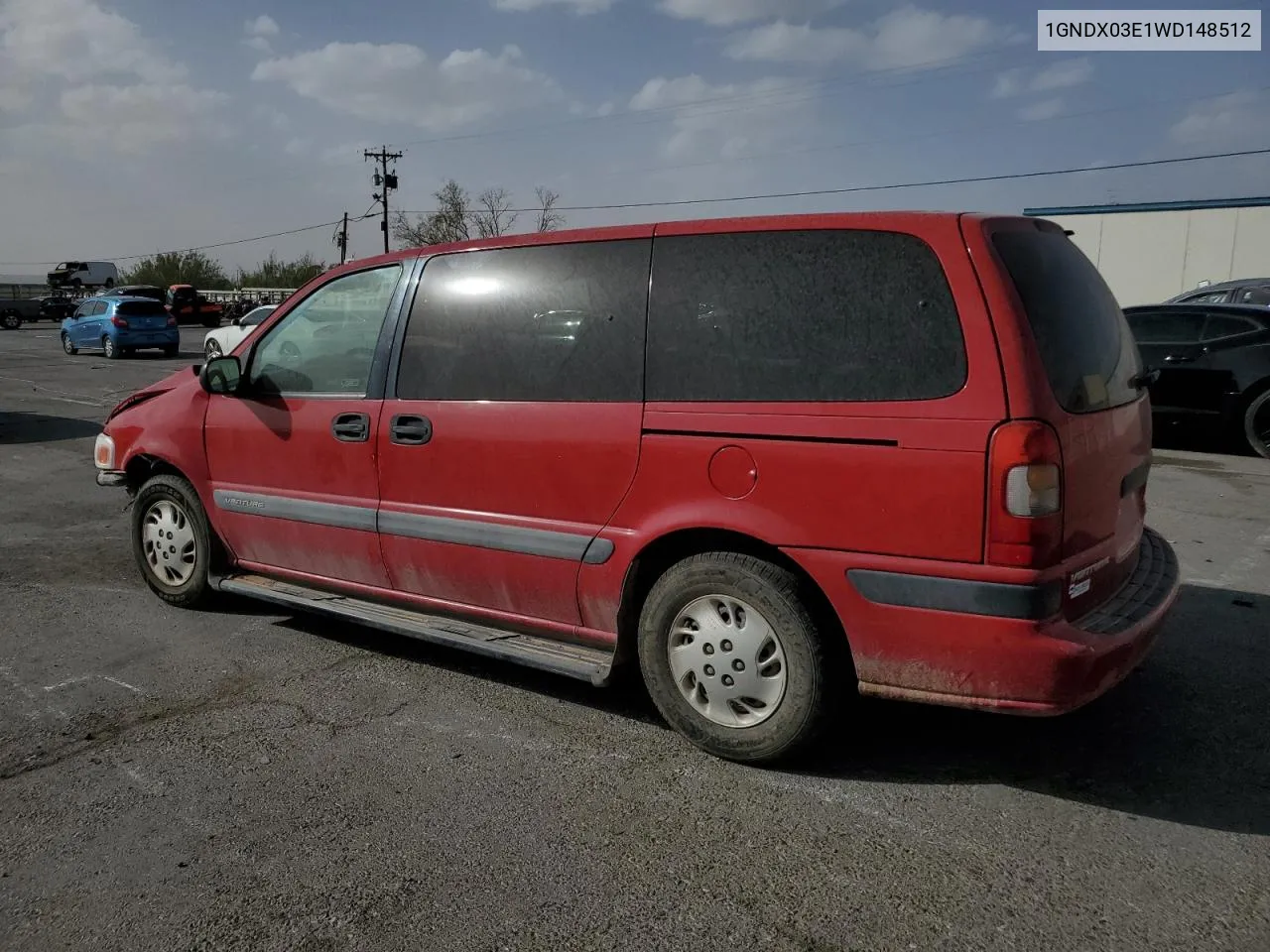 1998 Chevrolet Venture VIN: 1GNDX03E1WD148512 Lot: 76760844