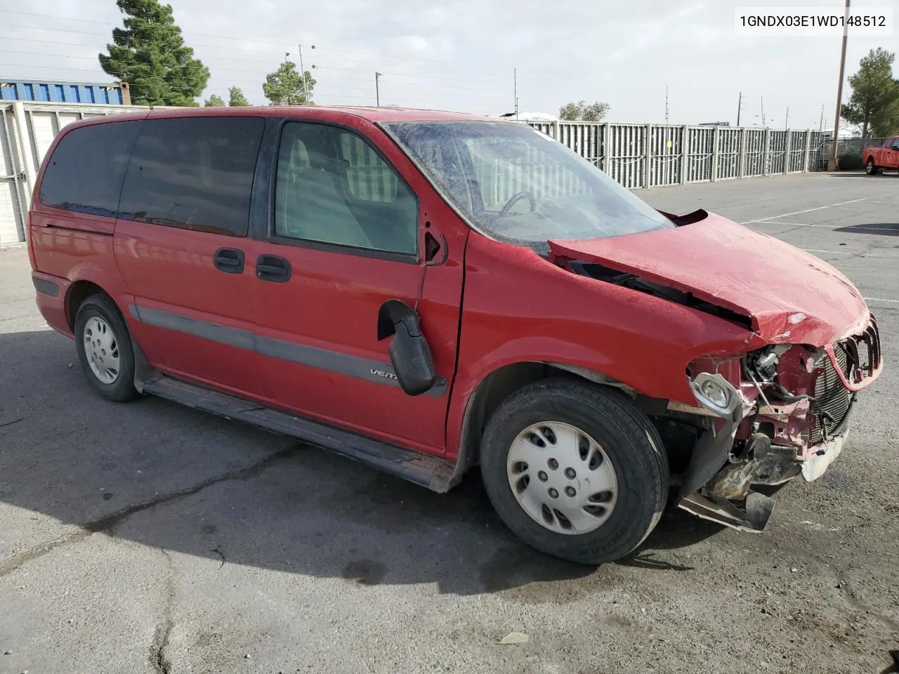 1998 Chevrolet Venture VIN: 1GNDX03E1WD148512 Lot: 76760844