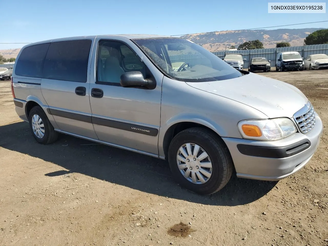 1999 Chevrolet Venture VIN: 1GNDX03E9XD195238 Lot: 74138994