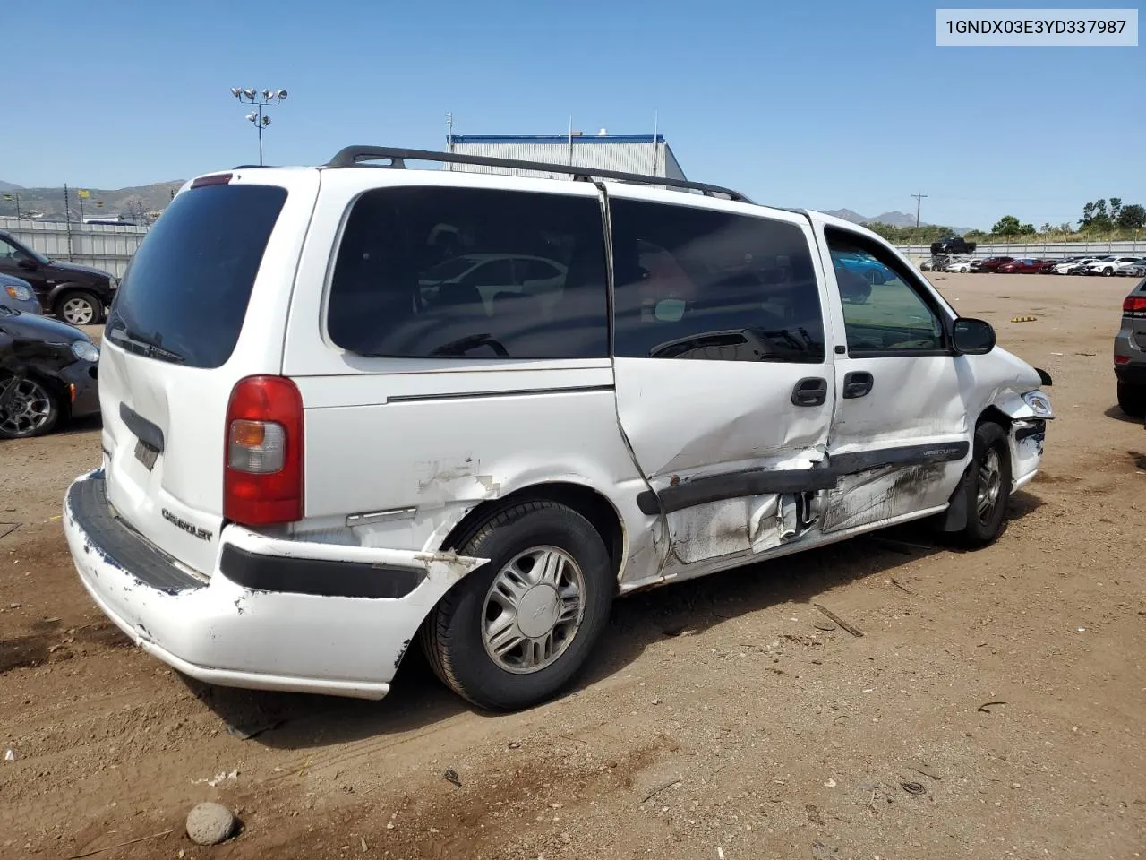 2000 Chevrolet Venture VIN: 1GNDX03E3YD337987 Lot: 71485544