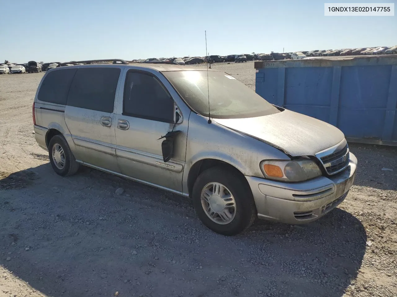 2002 Chevrolet Venture Luxury VIN: 1GNDX13E02D147755 Lot: 77258704