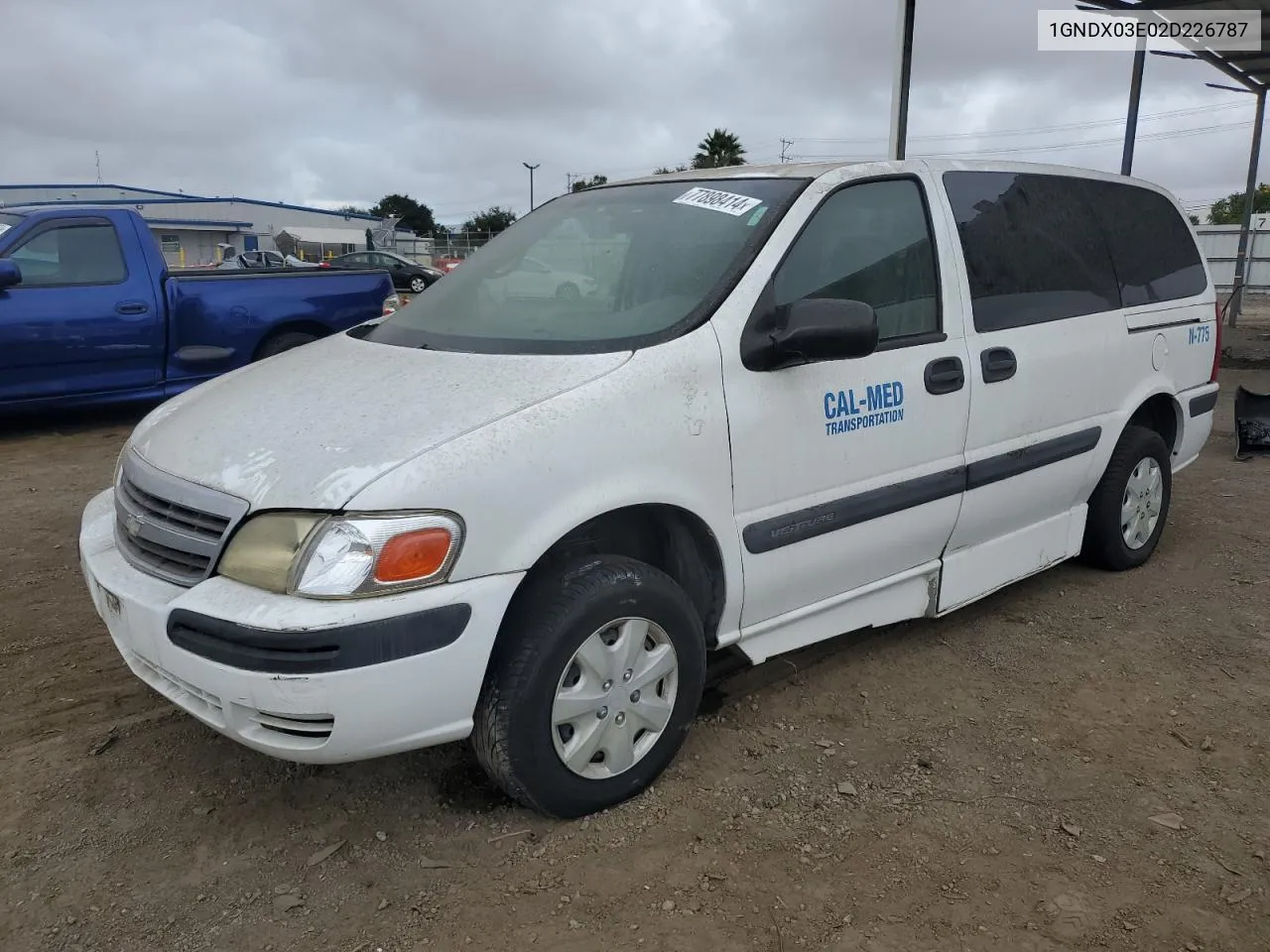 1GNDX03E02D226787 2002 Chevrolet Venture