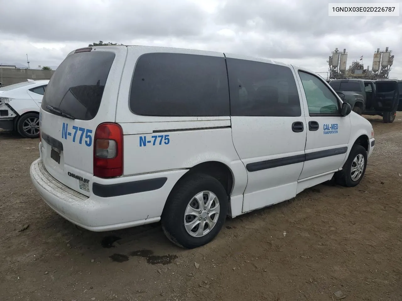 1GNDX03E02D226787 2002 Chevrolet Venture