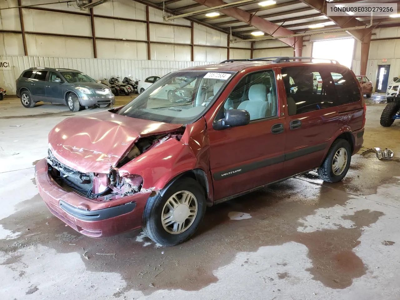 2003 Chevrolet Venture VIN: 1GNDU03E03D279256 Lot: 70572534