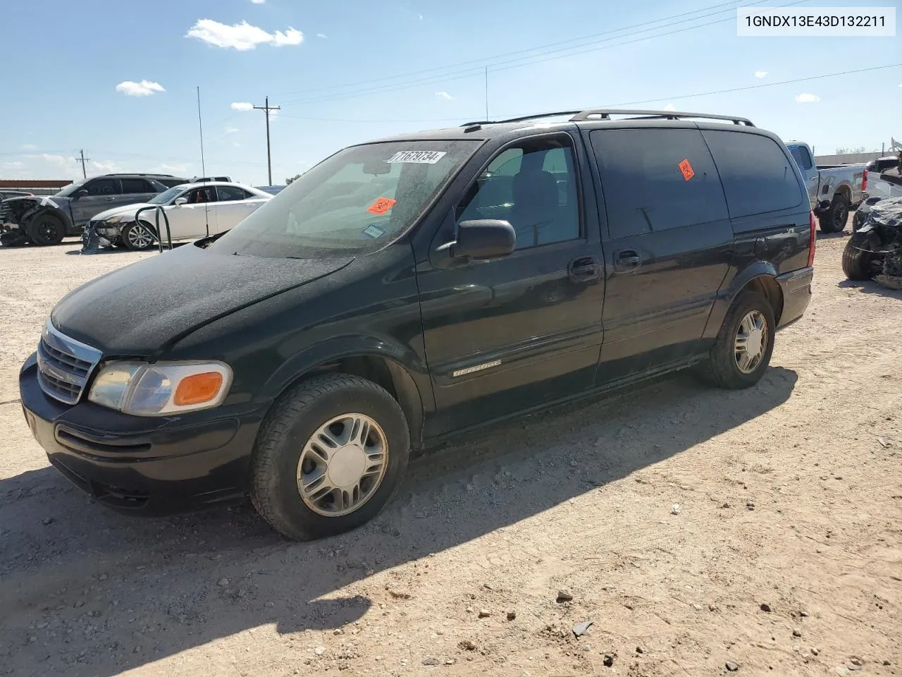 2003 Chevrolet Venture Luxury VIN: 1GNDX13E43D132211 Lot: 71679734