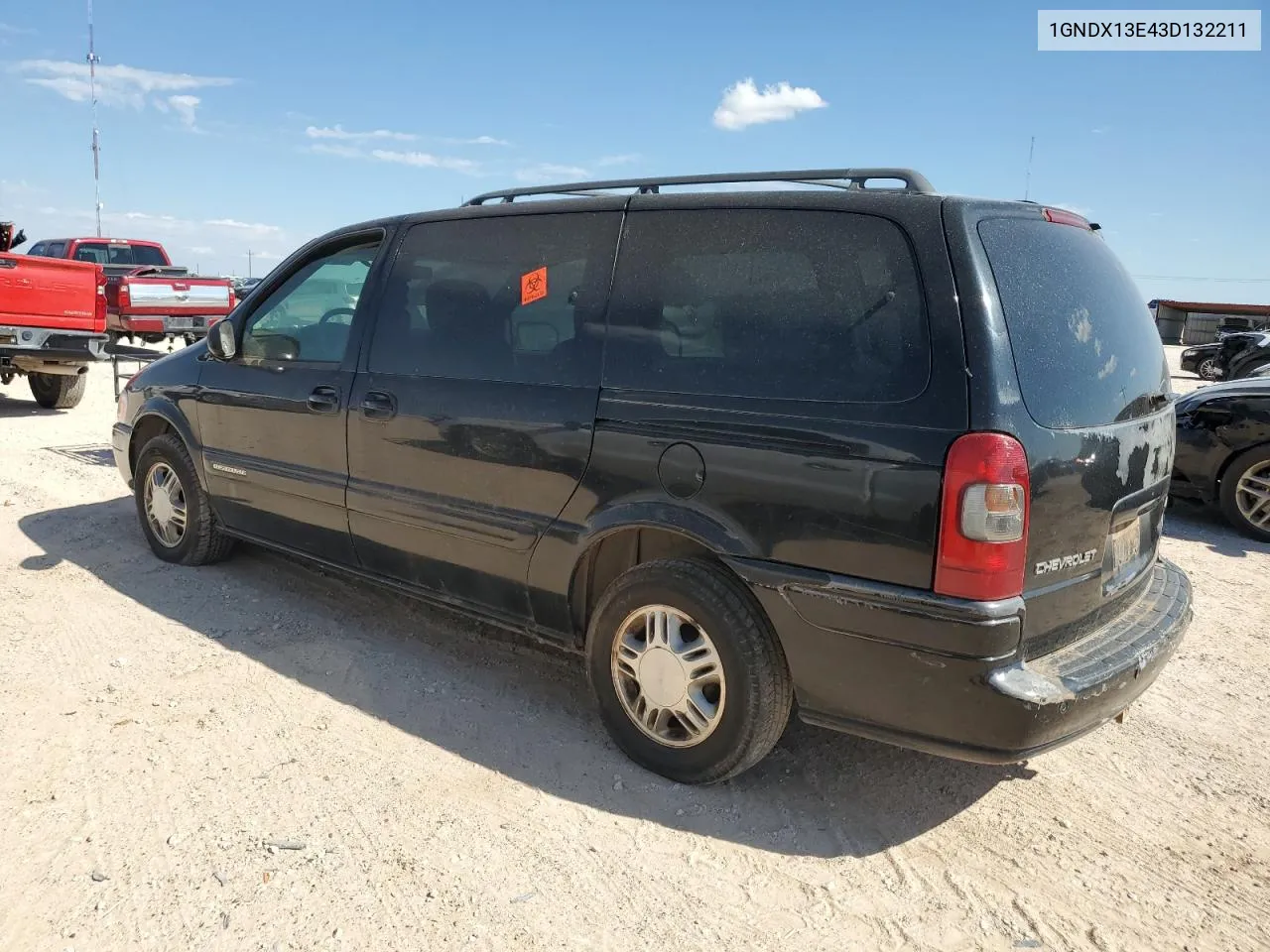 2003 Chevrolet Venture Luxury VIN: 1GNDX13E43D132211 Lot: 71679734