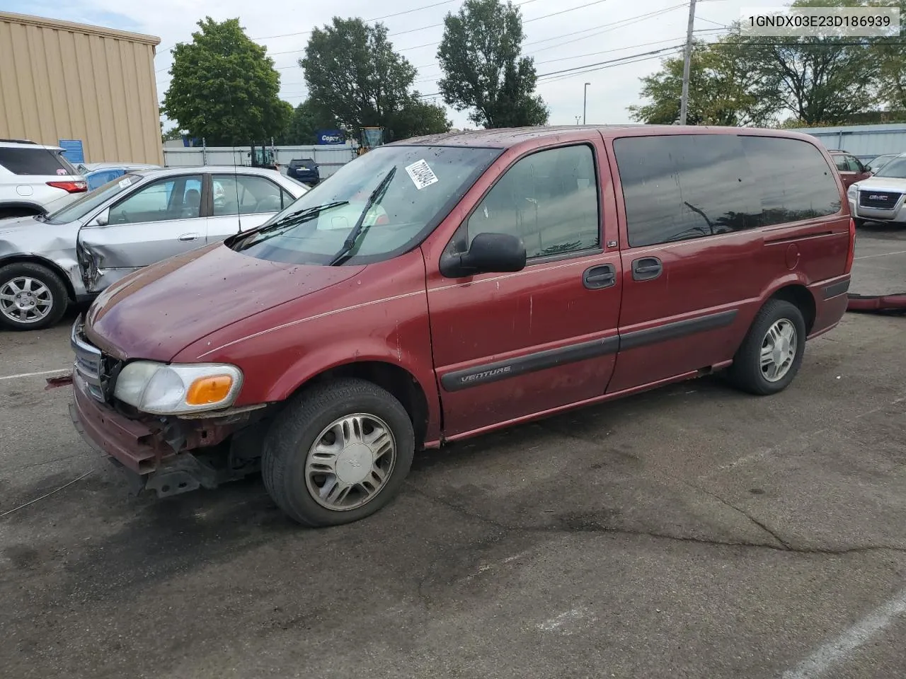 2003 Chevrolet Venture VIN: 1GNDX03E23D186939 Lot: 72334894