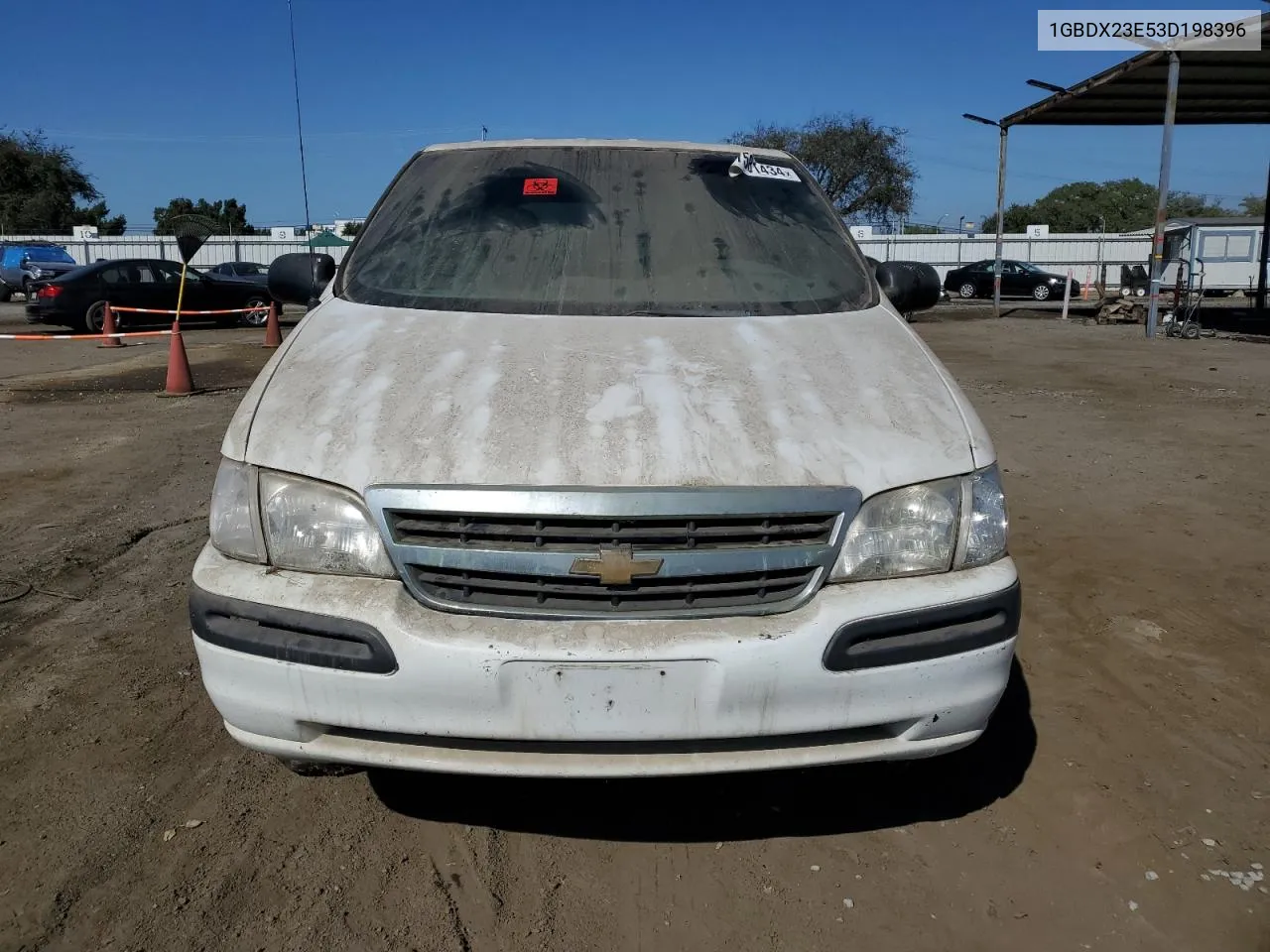 2003 Chevrolet Venture Incomplete VIN: 1GBDX23E53D198396 Lot: 77581434