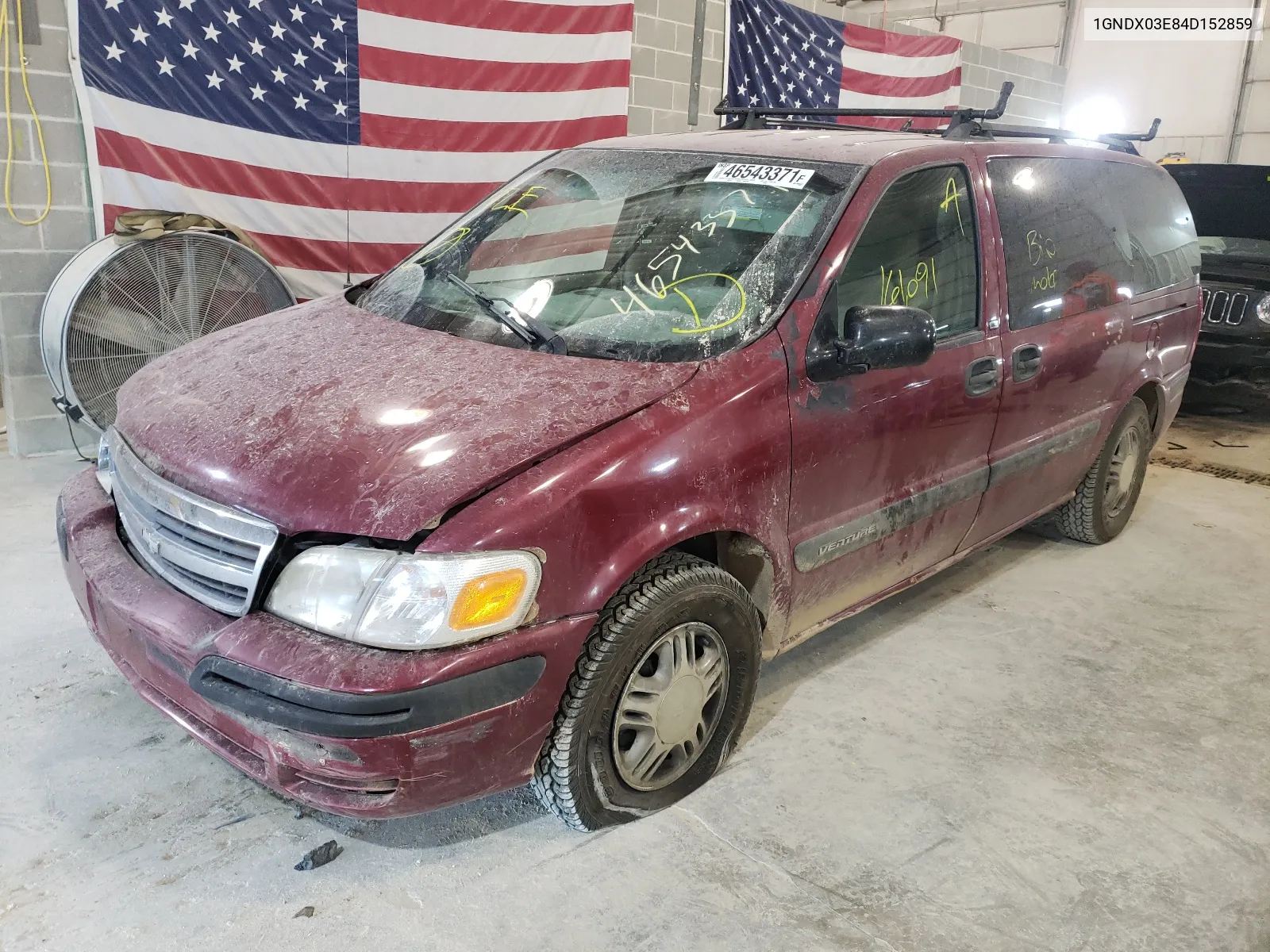 2004 Chevrolet Venture VIN: 1GNDX03E84D152859 Lot: 61352482