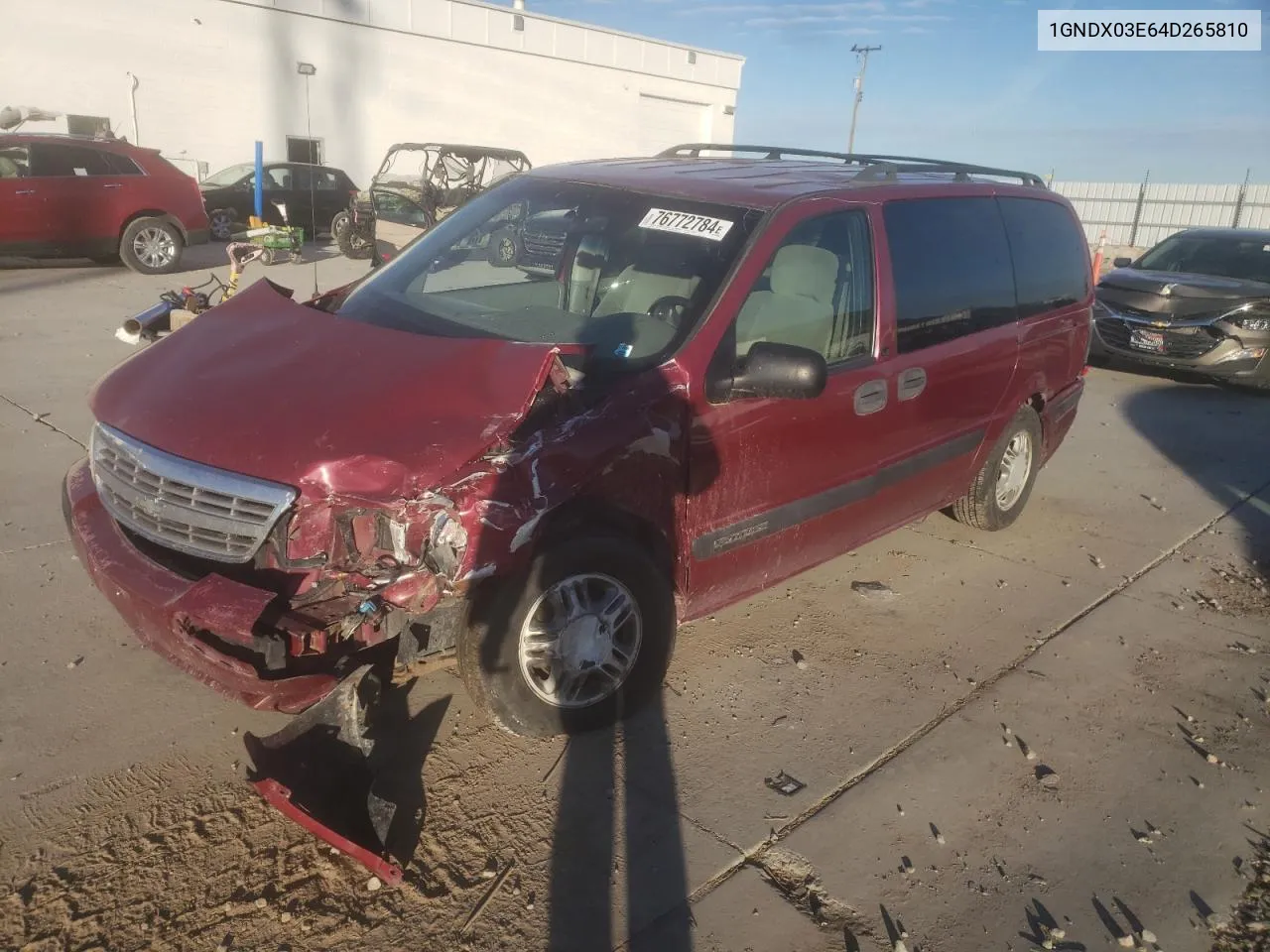 1GNDX03E64D265810 2004 Chevrolet Venture