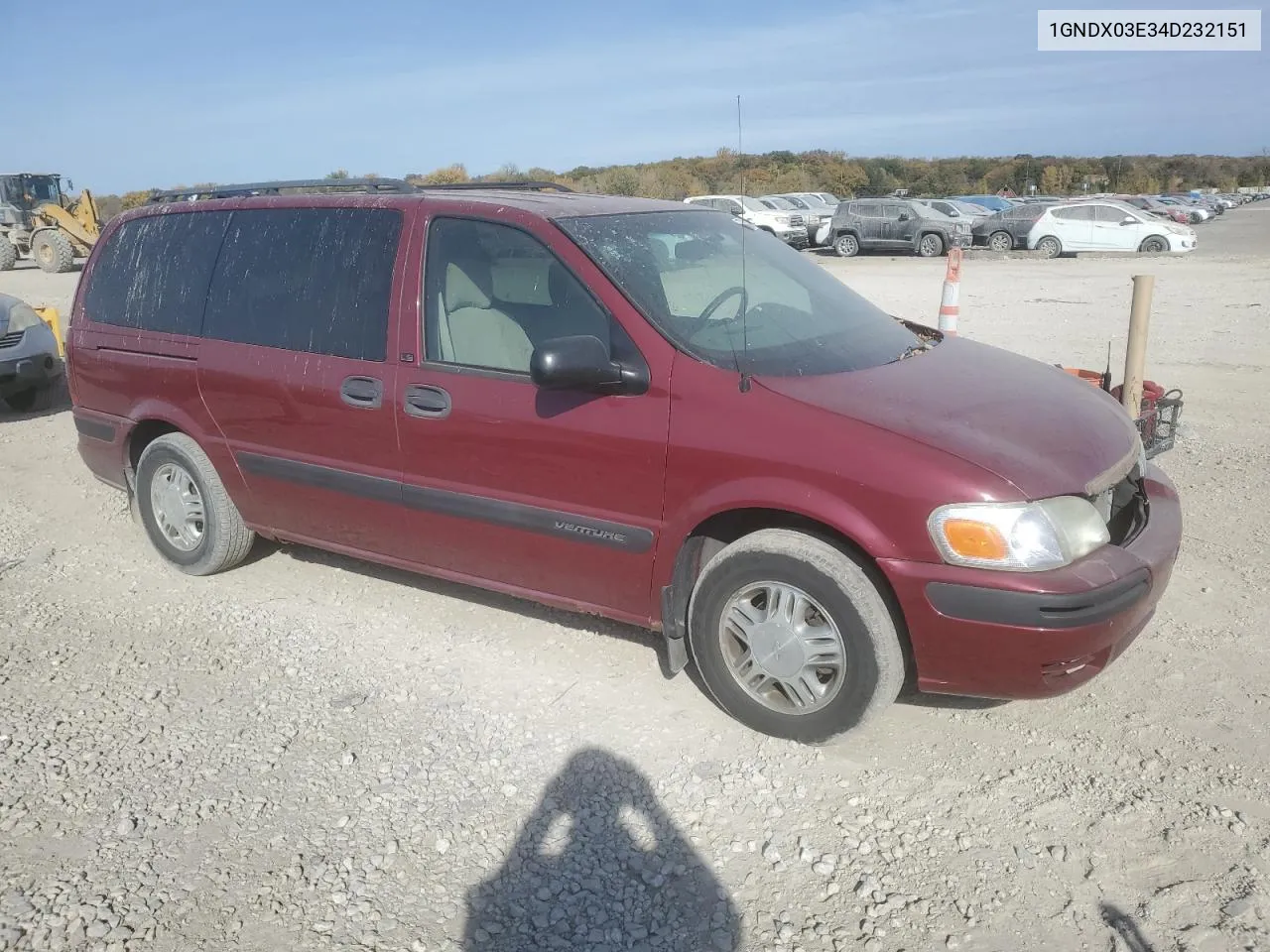 1GNDX03E34D232151 2004 Chevrolet Venture