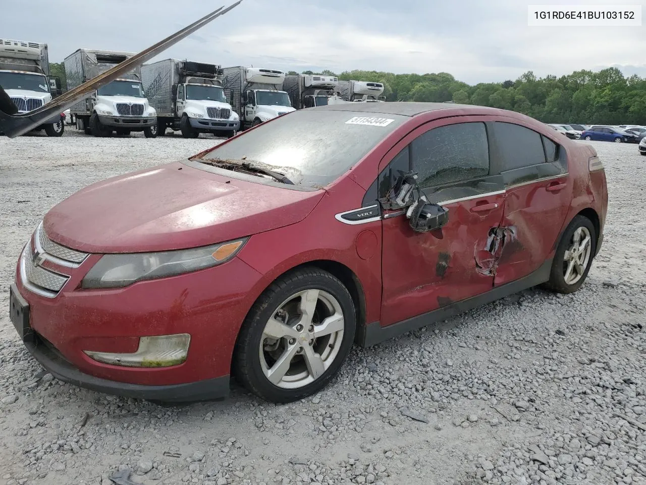 2011 Chevrolet Volt VIN: 1G1RD6E41BU103152 Lot: 51154344