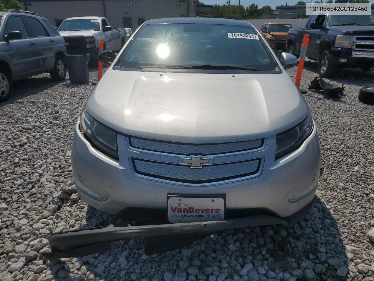 2012 Chevrolet Volt VIN: 1G1RB6E42CU125460 Lot: 70143084