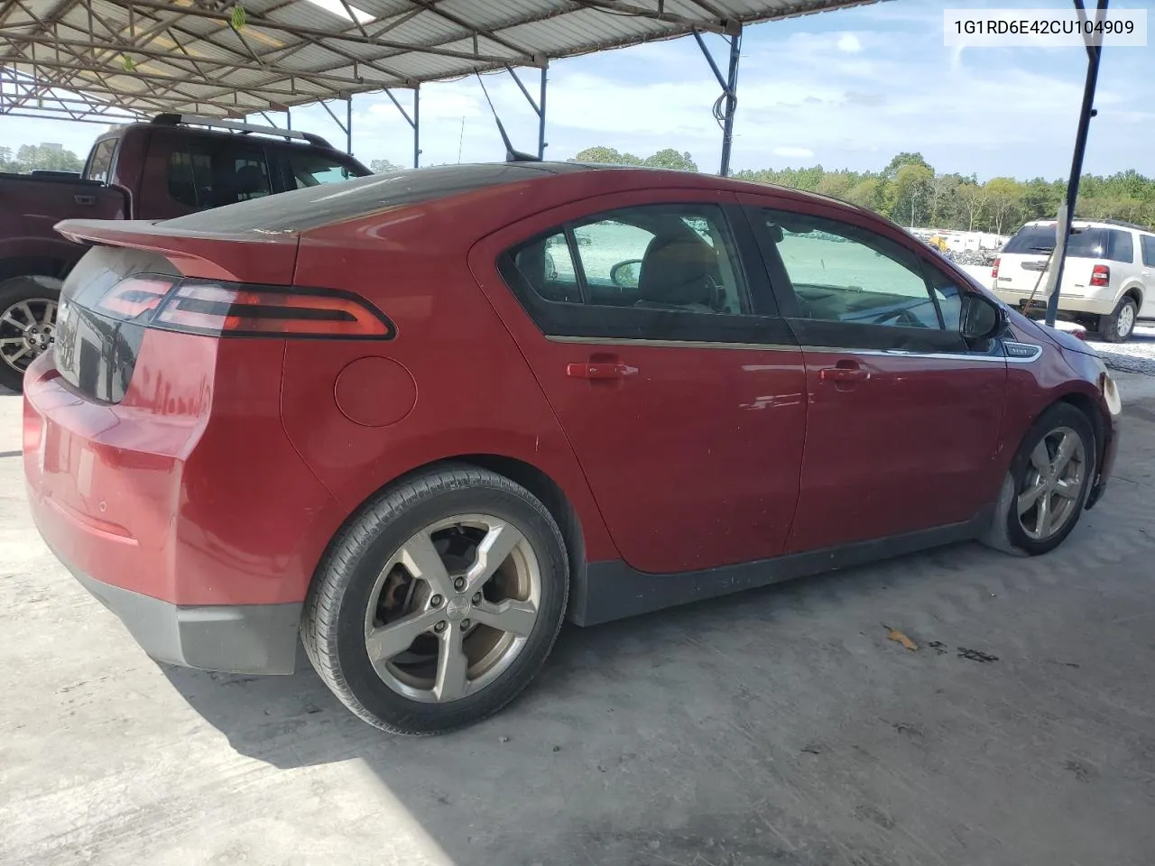 2012 Chevrolet Volt VIN: 1G1RD6E42CU104909 Lot: 70479204