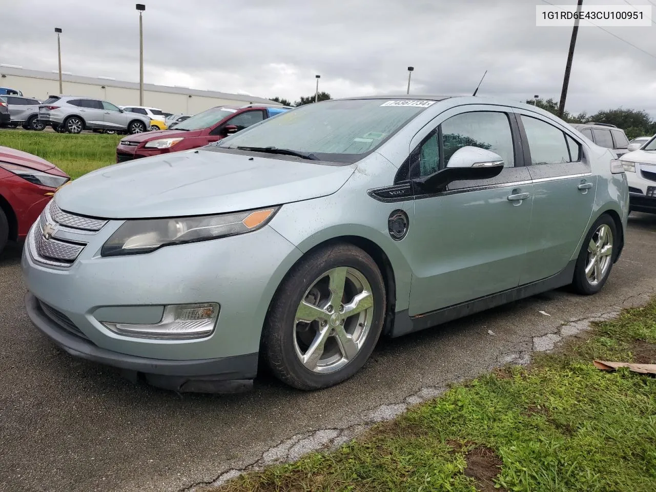 1G1RD6E43CU100951 2012 Chevrolet Volt