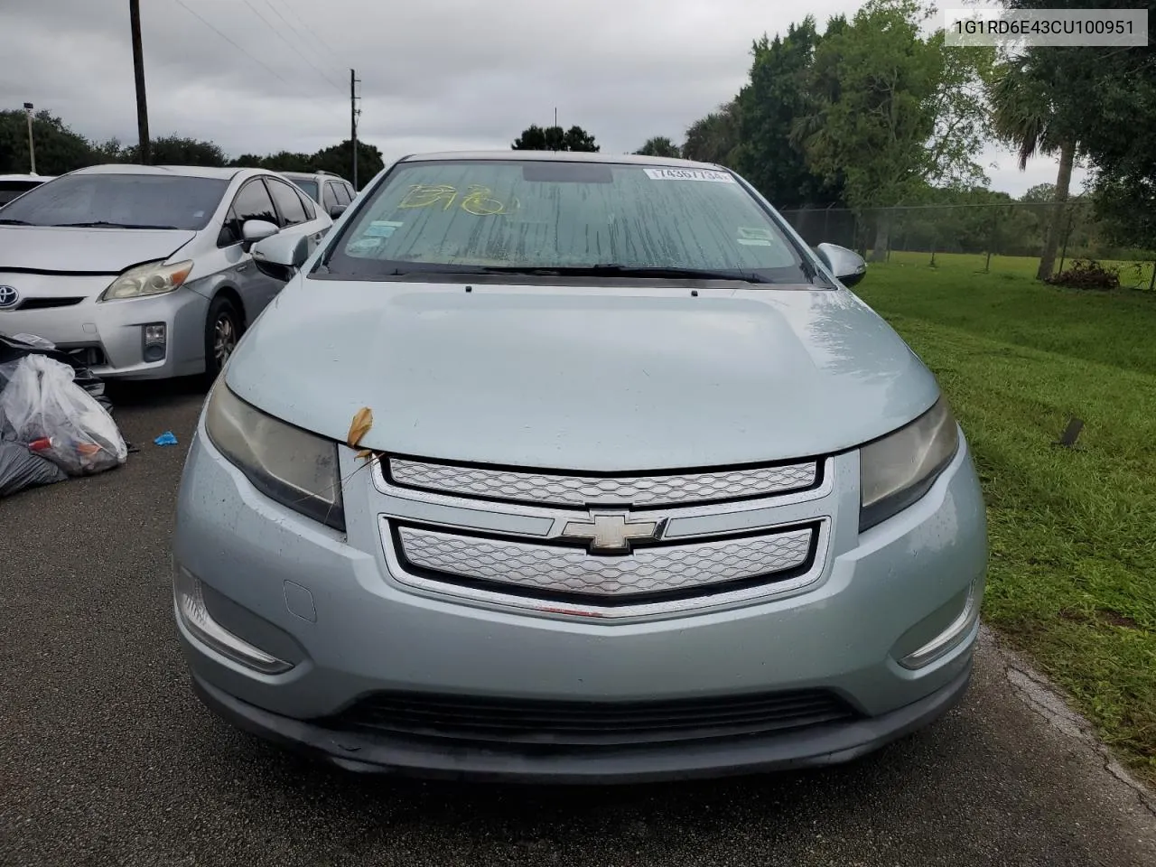 2012 Chevrolet Volt VIN: 1G1RD6E43CU100951 Lot: 74367734