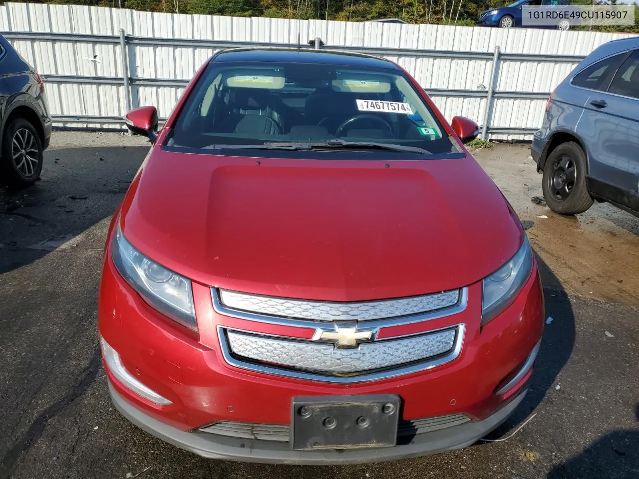 2012 Chevrolet Volt VIN: 1G1RD6E49CU115907 Lot: 74677574