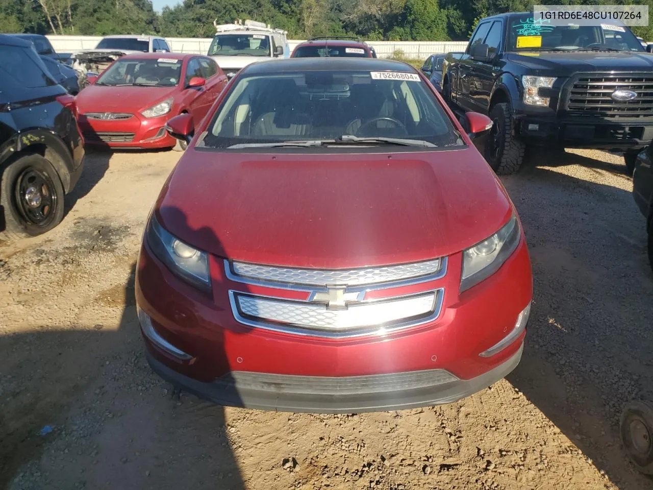 2012 Chevrolet Volt VIN: 1G1RD6E48CU107264 Lot: 75266804