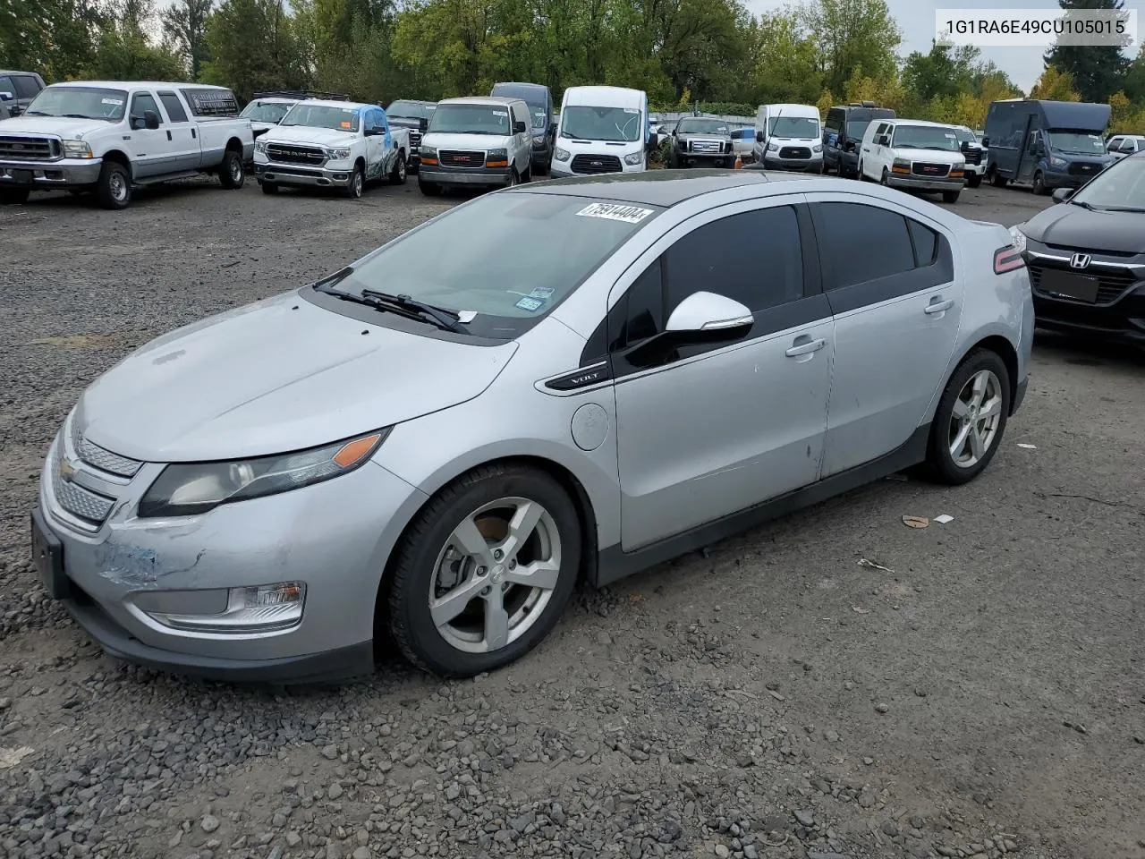 2012 Chevrolet Volt VIN: 1G1RA6E49CU105015 Lot: 75914404