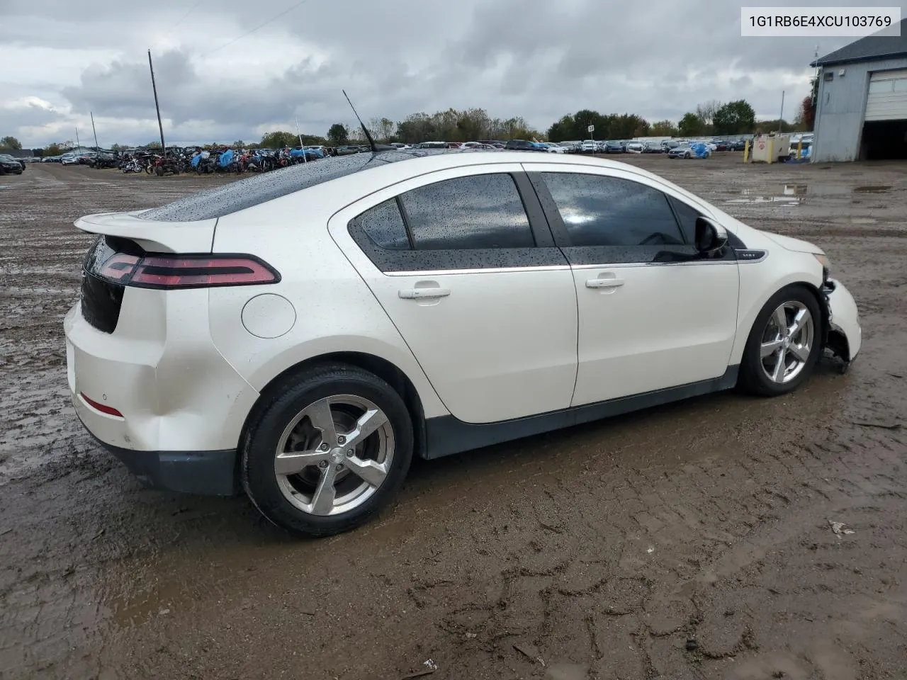 2012 Chevrolet Volt VIN: 1G1RB6E4XCU103769 Lot: 75933774