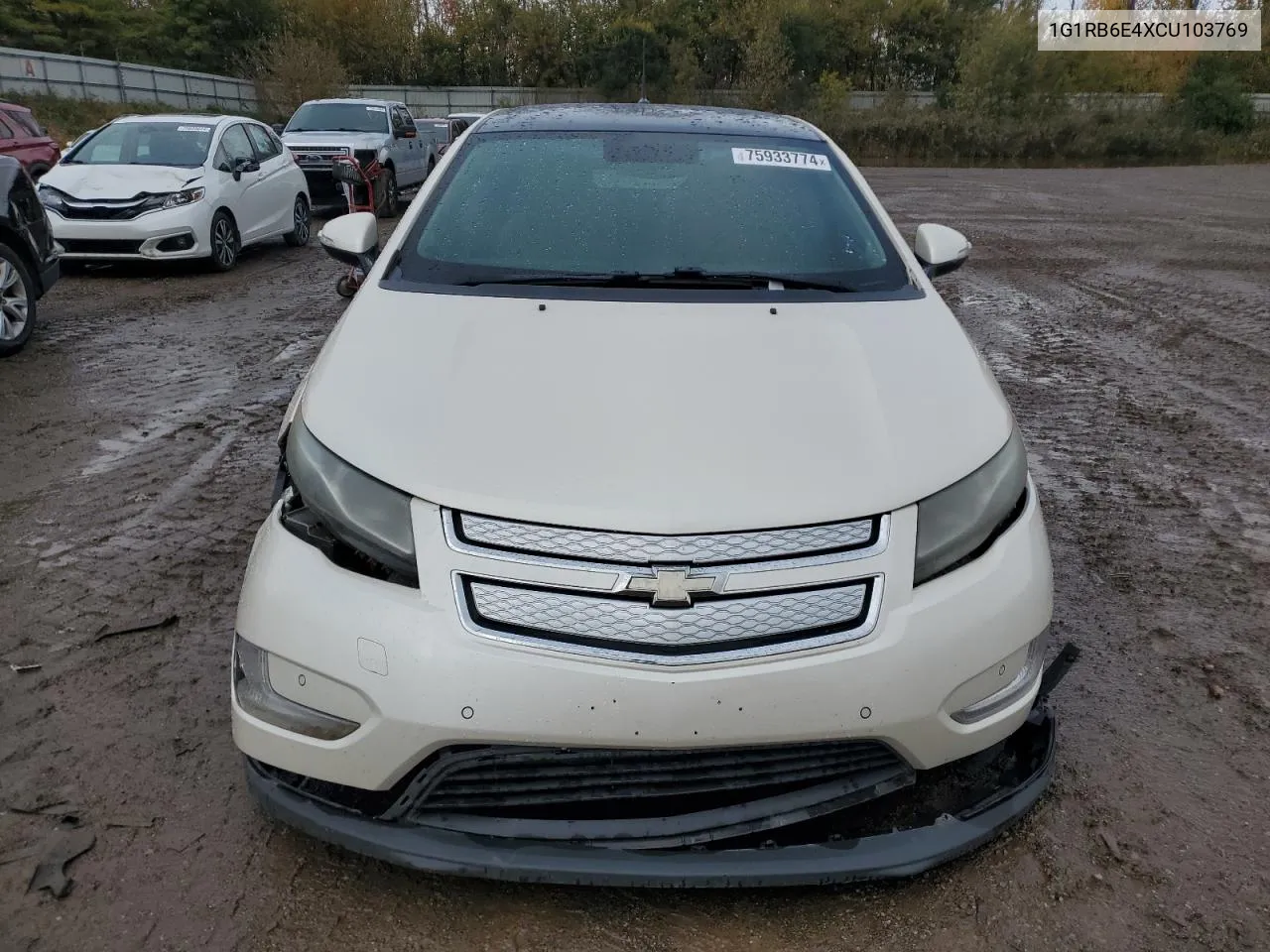 2012 Chevrolet Volt VIN: 1G1RB6E4XCU103769 Lot: 75933774