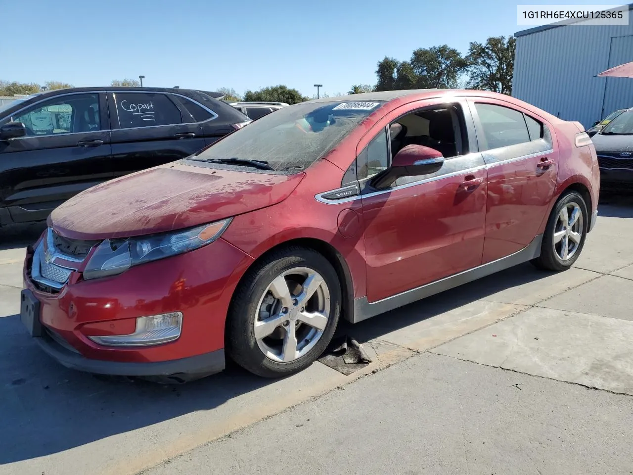 2012 Chevrolet Volt VIN: 1G1RH6E4XCU125365 Lot: 78086944