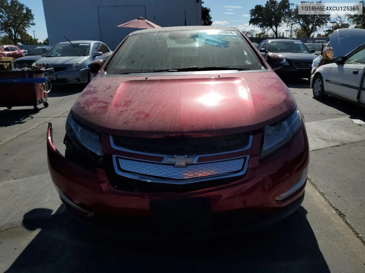 2012 Chevrolet Volt VIN: 1G1RH6E4XCU125365 Lot: 78086944