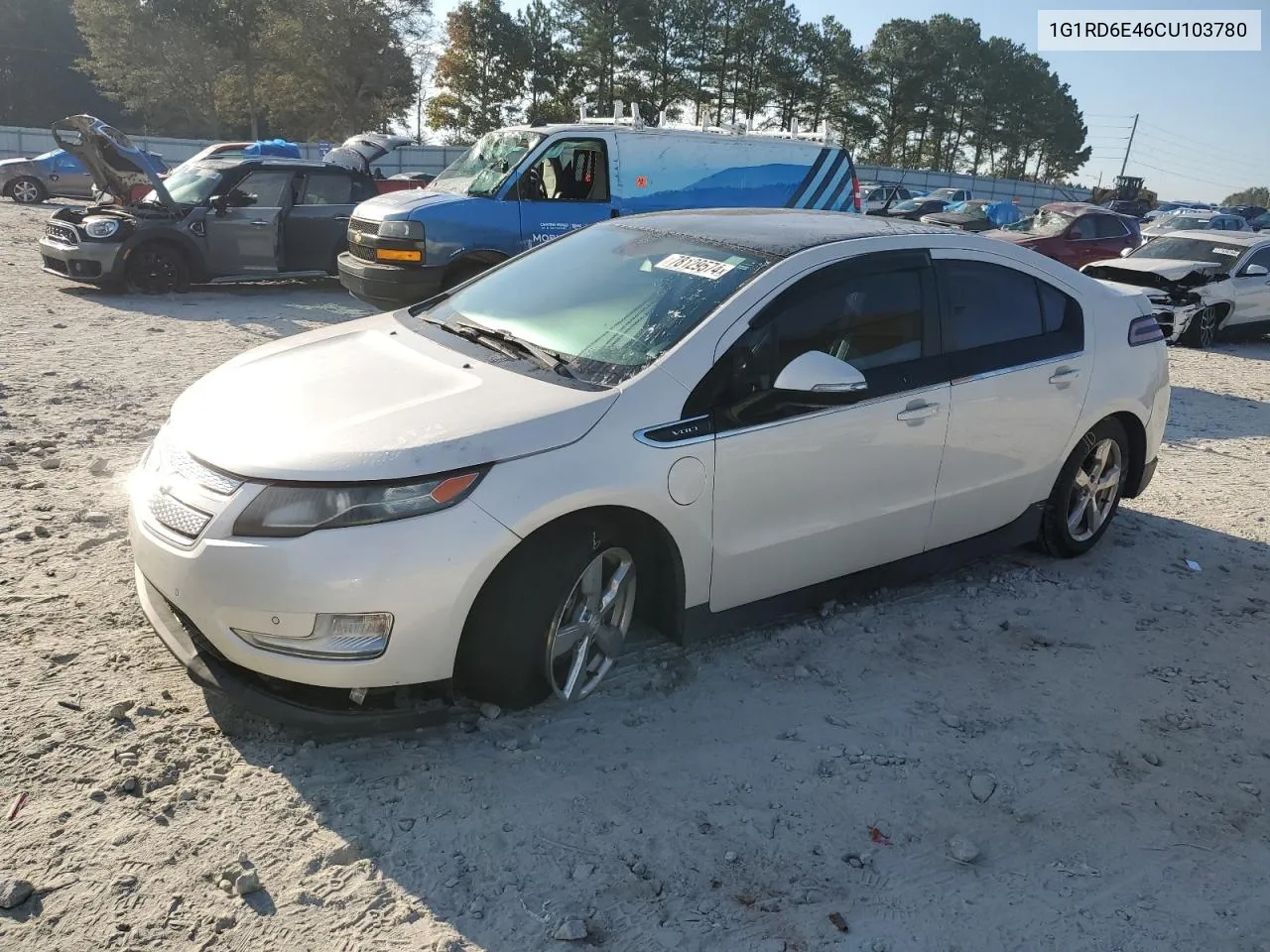 2012 Chevrolet Volt VIN: 1G1RD6E46CU103780 Lot: 78129574