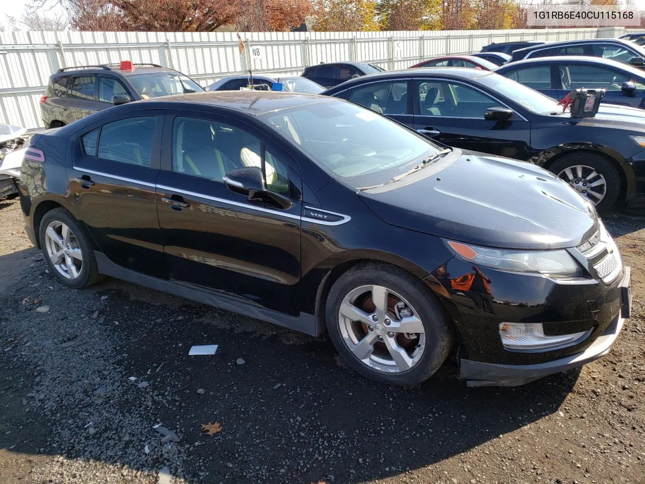 2012 Chevrolet Volt VIN: 1G1RB6E40CU115168 Lot: 78464834