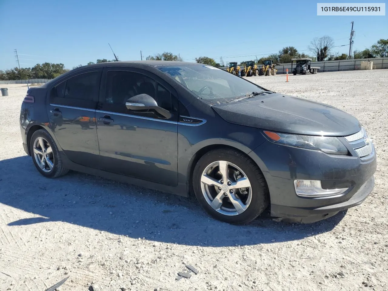 2012 Chevrolet Volt VIN: 1G1RB6E49CU115931 Lot: 80126954