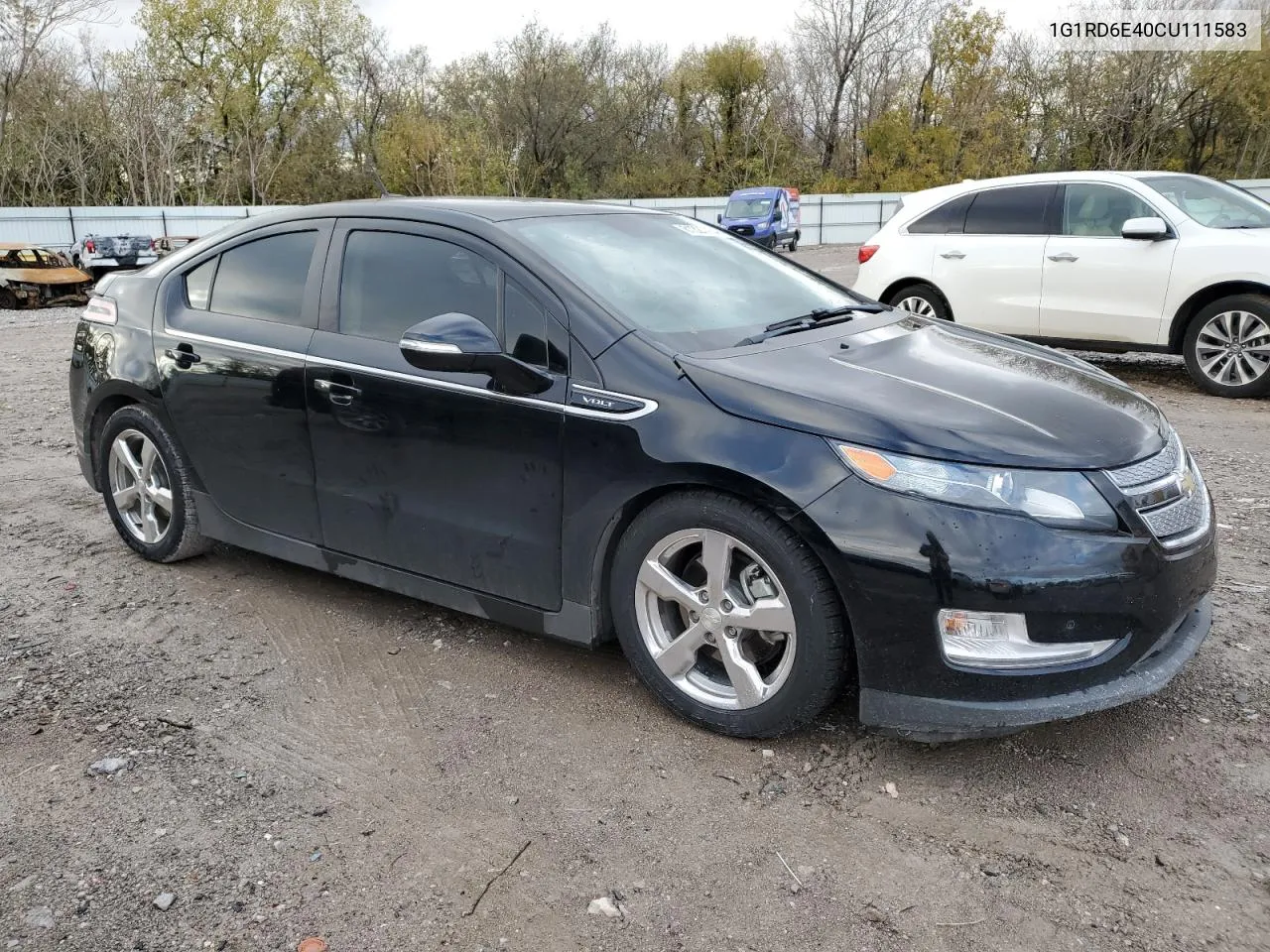 2012 Chevrolet Volt VIN: 1G1RD6E40CU111583 Lot: 81327454