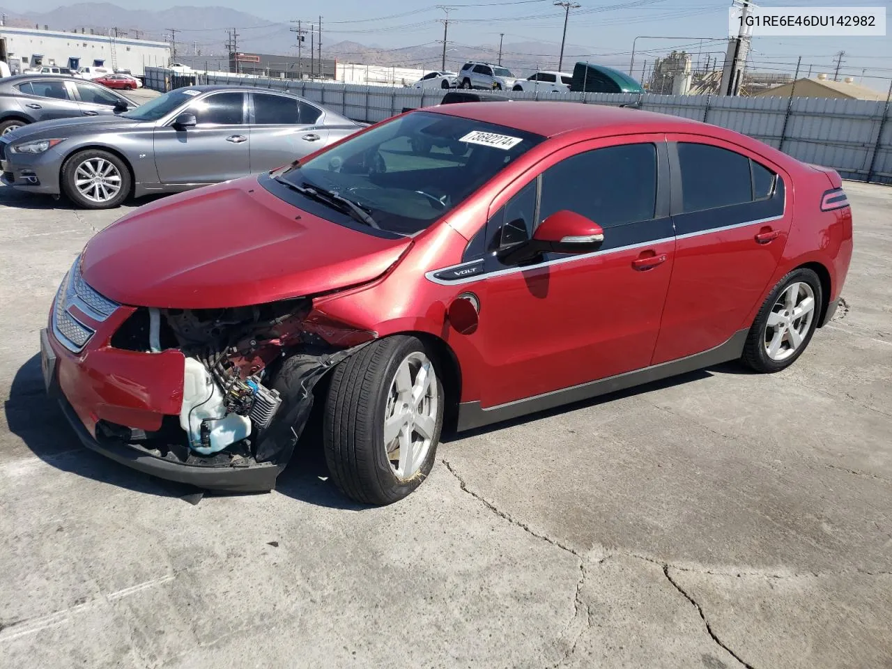 2013 Chevrolet Volt VIN: 1G1RE6E46DU142982 Lot: 73692274